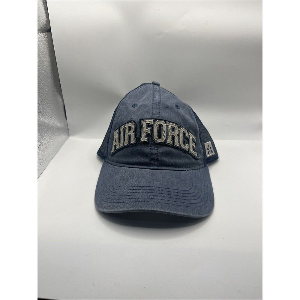 Air Force Snapback Trucker Hat Blue One Size Adjustable Embroidered 6 Panel JWM